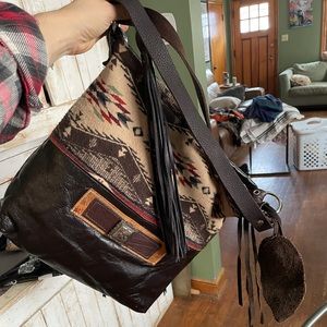 Handmade one of a kind Messenger Bag
